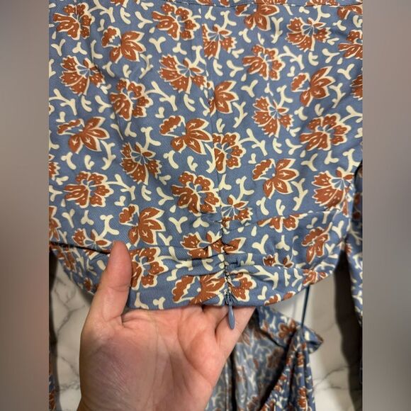 NEW Joie Maeve Floral Cutout Long Sleeve
Minidress Floral Blue Dress Size 8 - Picture 9 of 15